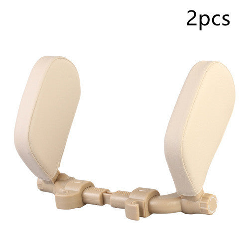Car Headrest Pillow Sleep Adjustable Side Car Soft Travel Seat Headrest Auto Leather Support Neck Pillow Cushion car accessories