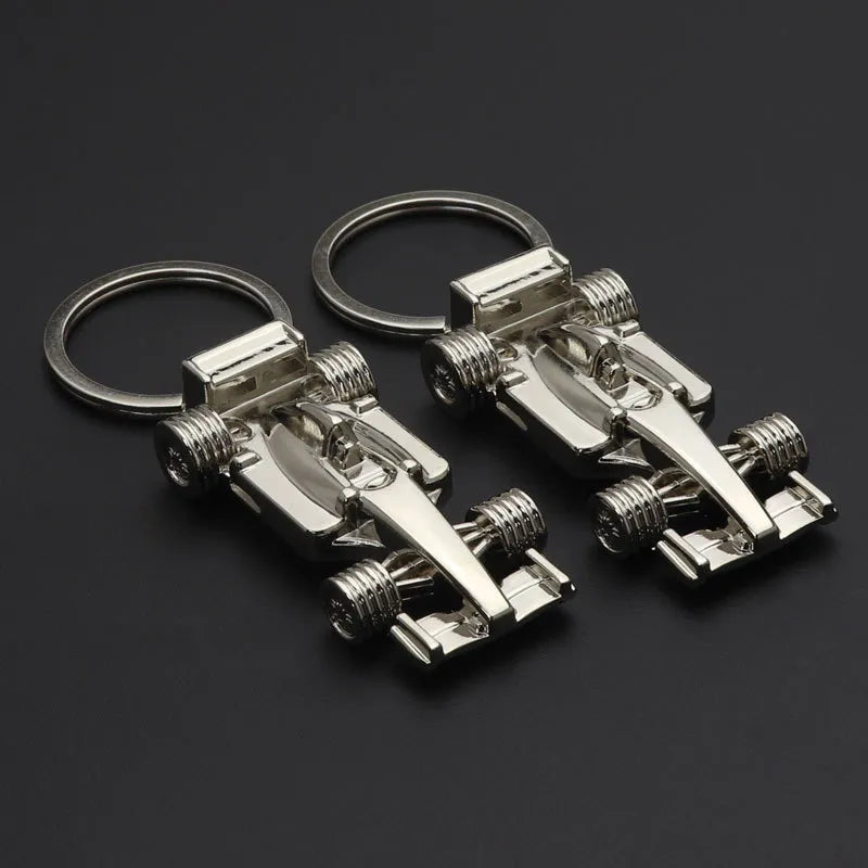 F1 Racing Car Keychain with Premium Metal Finish and Detail
