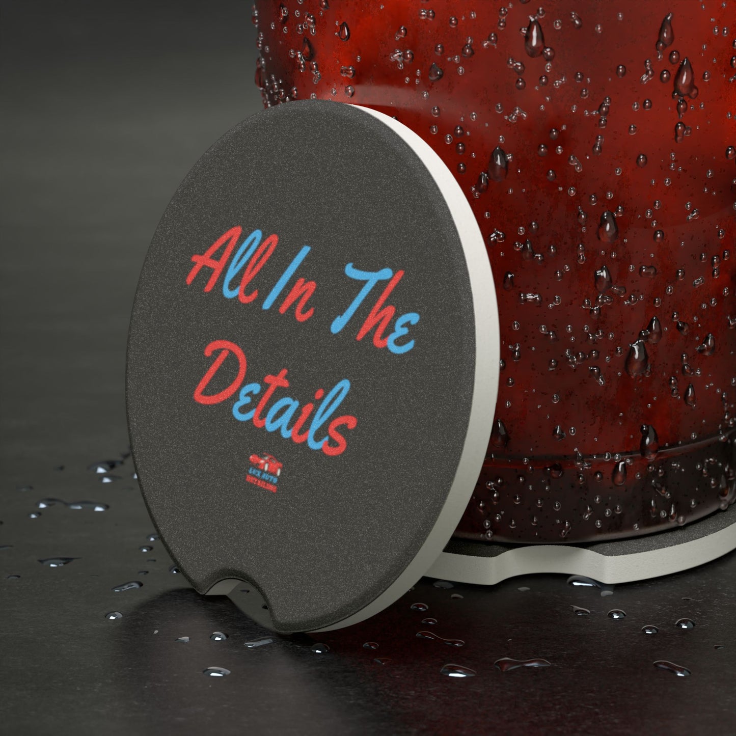 LUX AUTO Premium Soapstone Car Coaster