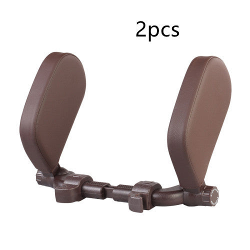 Car Headrest Pillow Sleep Adjustable Side Car Soft Travel Seat Headrest Auto Leather Support Neck Pillow Cushion car accessories