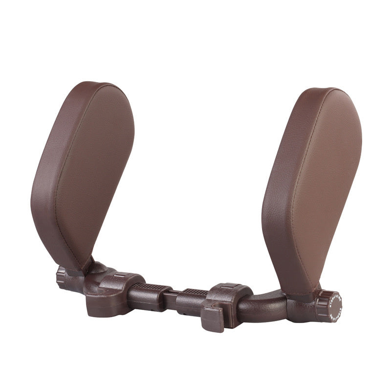Car Headrest Pillow Sleep Adjustable Side Car Soft Travel Seat Headrest Auto Leather Support Neck Pillow Cushion car accessories