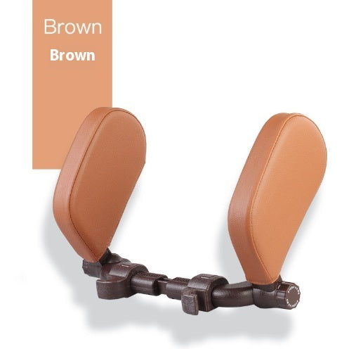 Car Headrest Pillow Sleep Adjustable Side Car Soft Travel Seat Headrest Auto Leather Support Neck Pillow Cushion car accessories