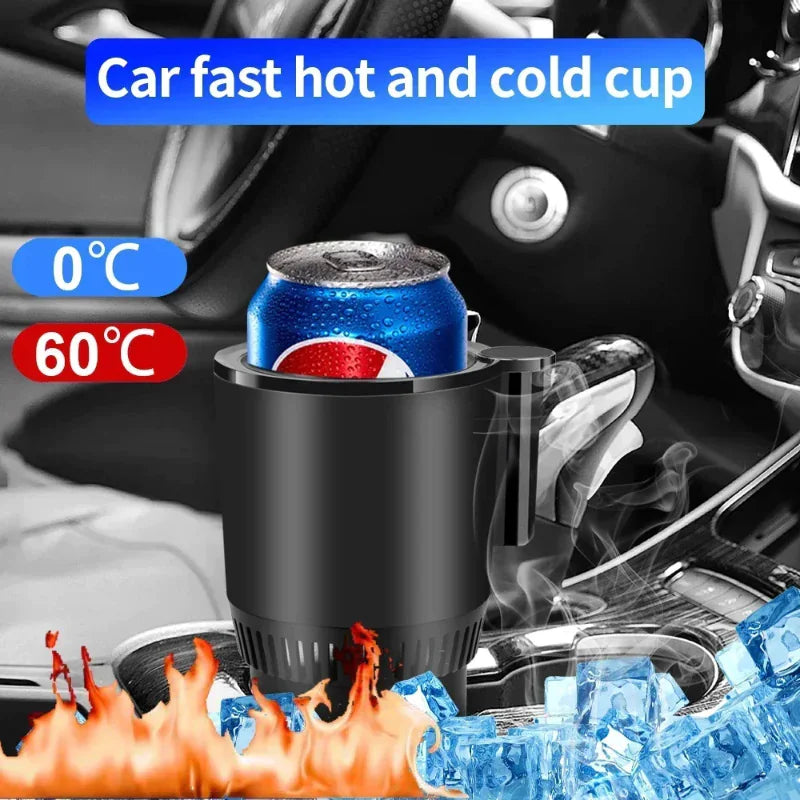 Smart Car Heating & Cooling Cup Holder with Display