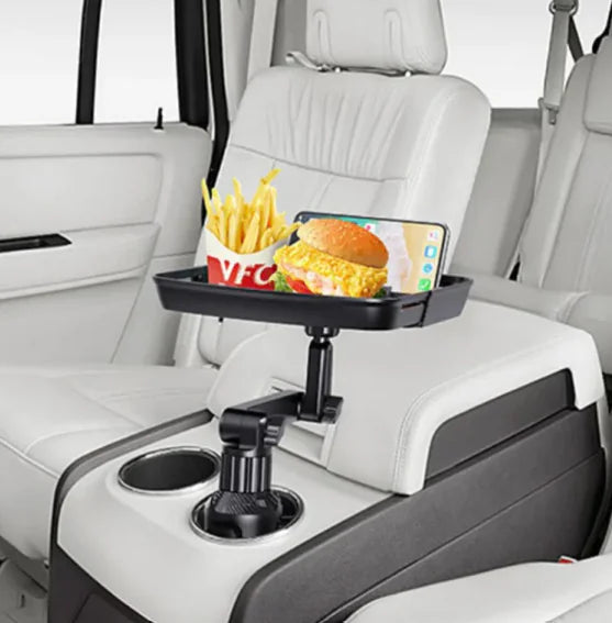 Easy And Simple Automotive Folding Tray - Car Food Storage & Cup Holder