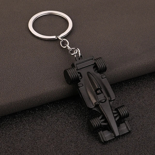 F1 Racing Car Keychain with Premium Metal Finish and Detail