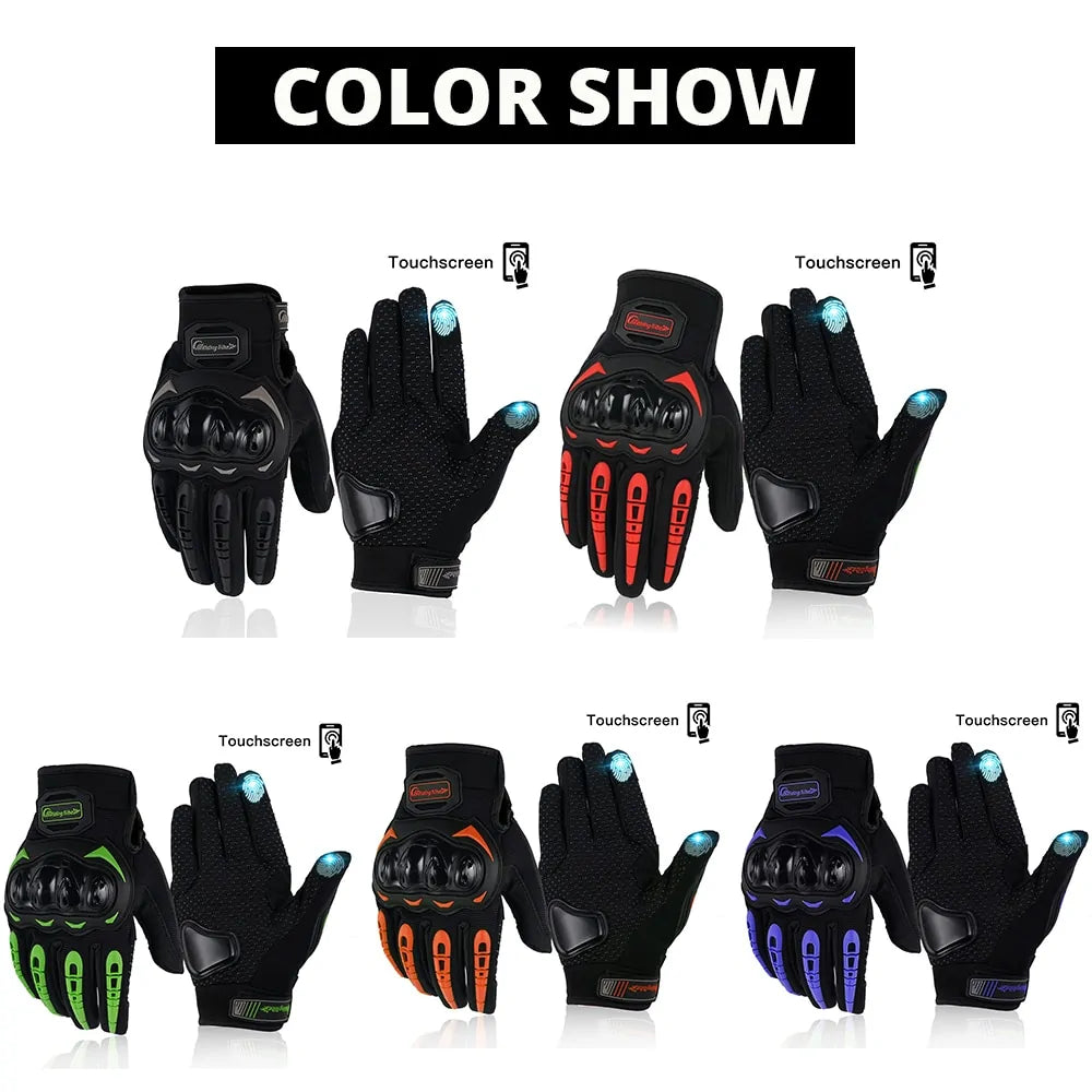 Lux Auto Touch Command Motorcycle Gloves for Enhanced Grip