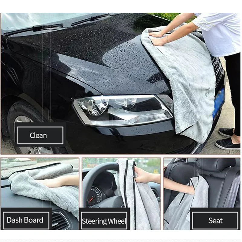 Lux Auto Deluxe Microfiber Towel for Spotless Car Care
