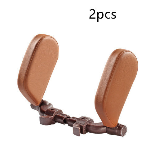 Car Headrest Pillow Sleep Adjustable Side Car Soft Travel Seat Headrest Auto Leather Support Neck Pillow Cushion car accessories