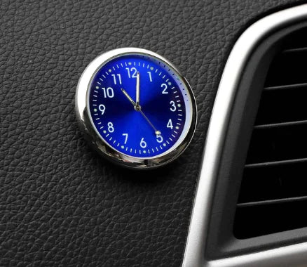 Car Adhesive Clock, Minimalist Dial, Quartz Timepiece Luxury