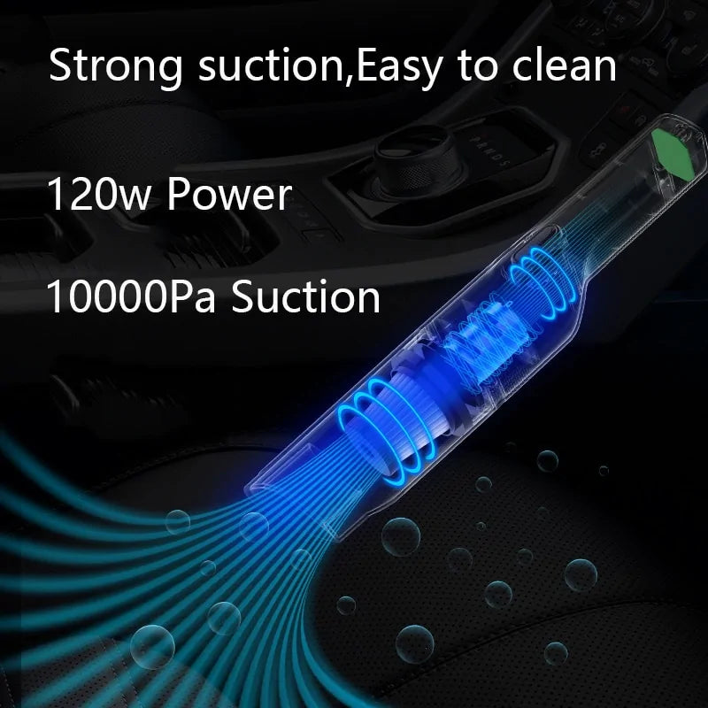 Powerful Cordless Car Vacuum for Deep Cleaning on the Go