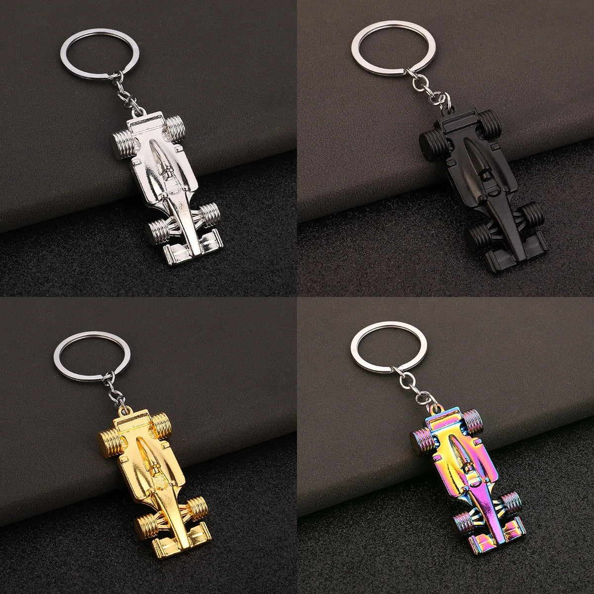 F1 Racing Car Keychain with Premium Metal Finish and Detail