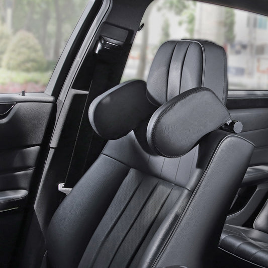 Car Headrest Pillow Sleep Adjustable Side Car Soft Travel Seat Headrest Auto Leather Support Neck Pillow Cushion car accessories