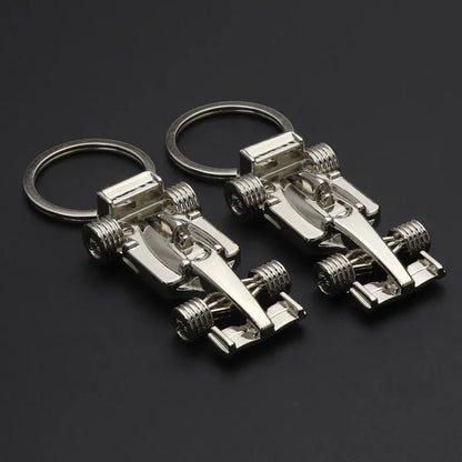 F1 Racing Car Keychain with Premium Metal Finish and Detail