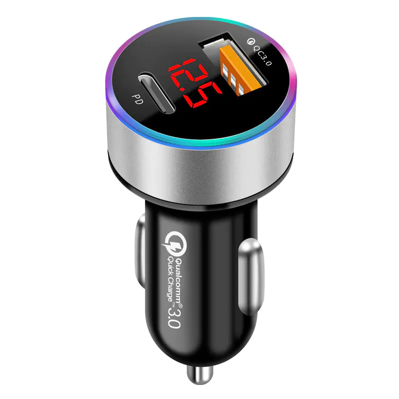 Lux Auto 66W Dual USB Car Charger with Fast Charging Capability