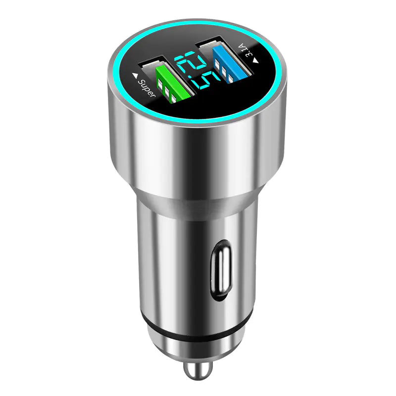 Lux Auto 66W Dual USB Car Charger with Fast Charging Capability