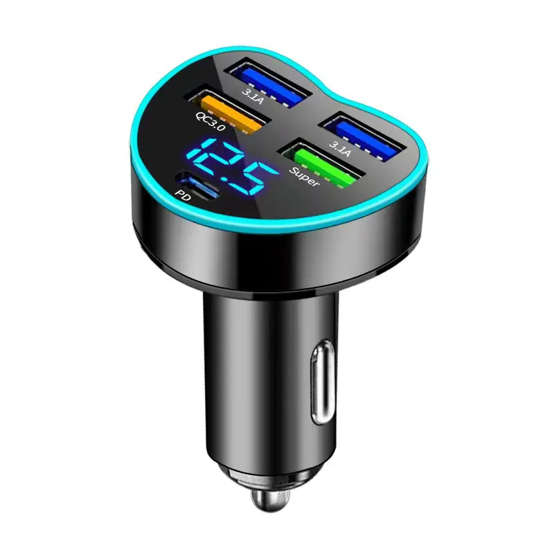 Lux Auto 66W Dual USB Car Charger with Fast Charging Capability