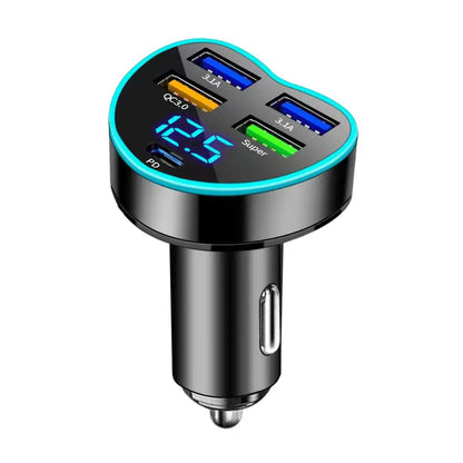 Lux Auto 66W Dual USB Car Charger with Fast Charging Capability