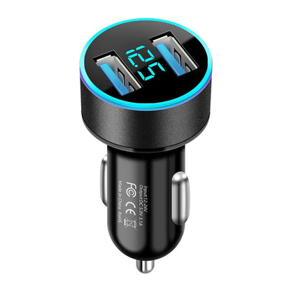 Lux Auto 66W Dual USB Car Charger with Fast Charging Capability