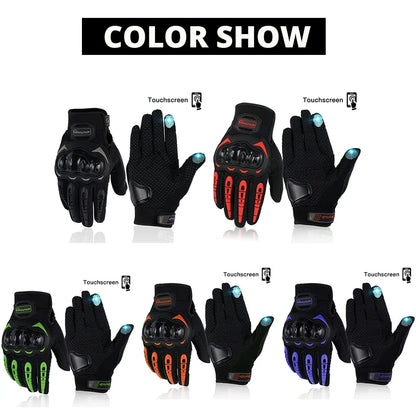 Lux Auto Touch Command Motorcycle Gloves for Enhanced Grip