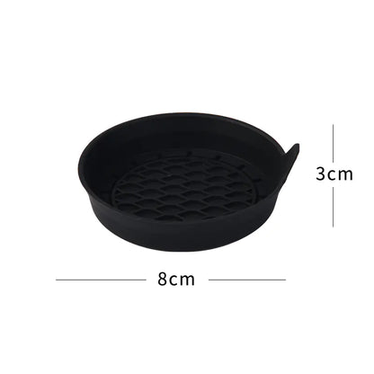 Creative Silicone Car Coaster with Rhinestones
