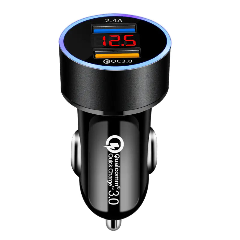 Lux Auto 66W Dual USB Car Charger with Fast Charging Capability