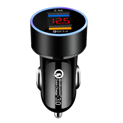 Lux Auto 66W Dual USB Car Charger with Fast Charging Capability