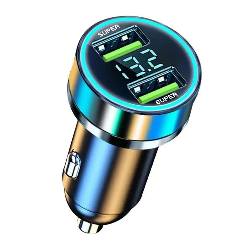 Lux Auto 66W Dual USB Car Charger with Fast Charging Capability