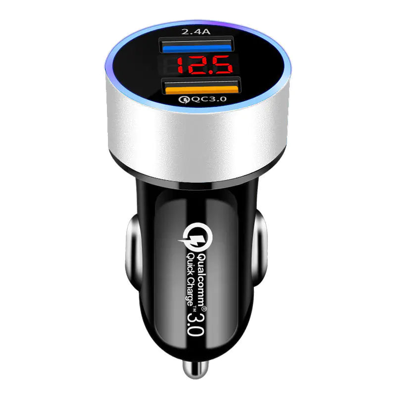 Lux Auto 66W Dual USB Car Charger with Fast Charging Capability