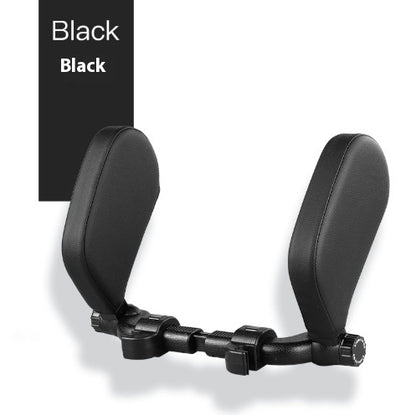 Car Headrest Pillow Sleep Adjustable Side Car Soft Travel Seat Headrest Auto Leather Support Neck Pillow Cushion car accessories