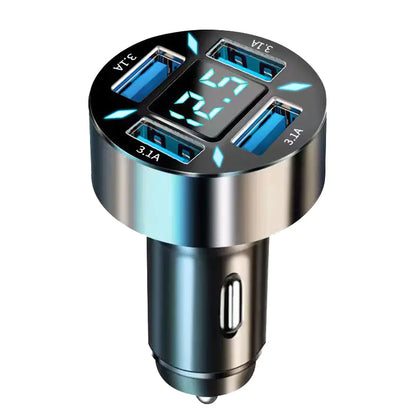 Lux Auto 66W Dual USB Car Charger with Fast Charging Capability