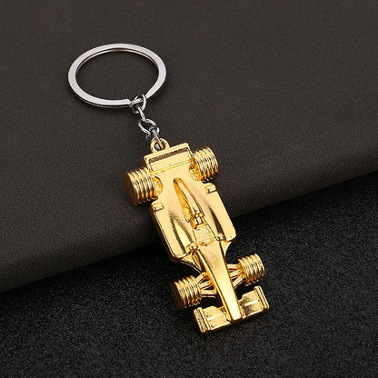 F1 Racing Car Keychain with Premium Metal Finish and Detail