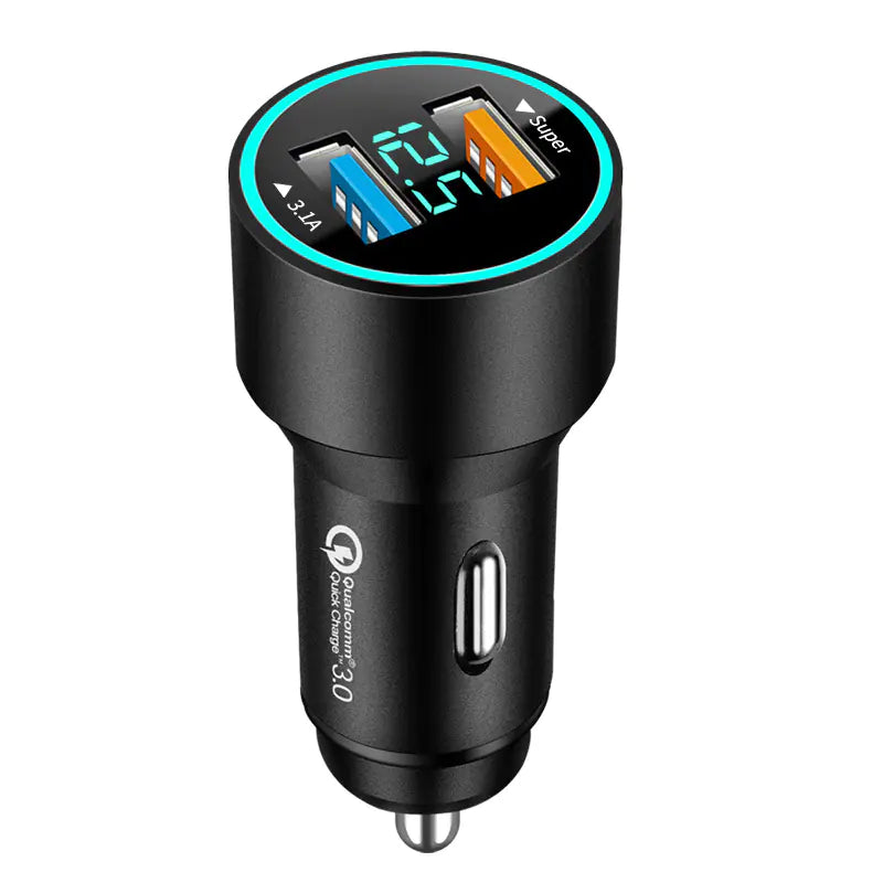 Lux Auto 66W Dual USB Car Charger with Fast Charging Capability