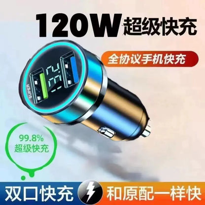 Lux Auto 66W Dual USB Car Charger with Fast Charging Capability