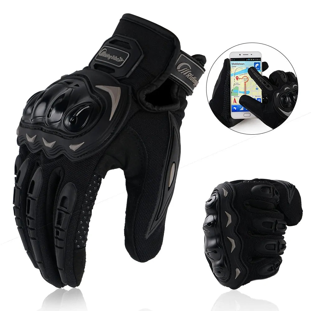 Lux Auto Touch Command Motorcycle Gloves for Enhanced Grip