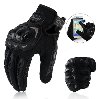 Lux Auto Touch Command Motorcycle Gloves for Enhanced Grip