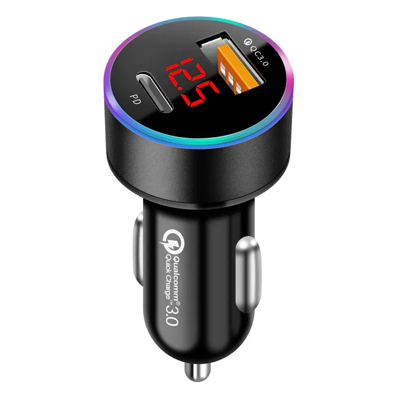 Lux Auto 66W Dual USB Car Charger with Fast Charging Capability