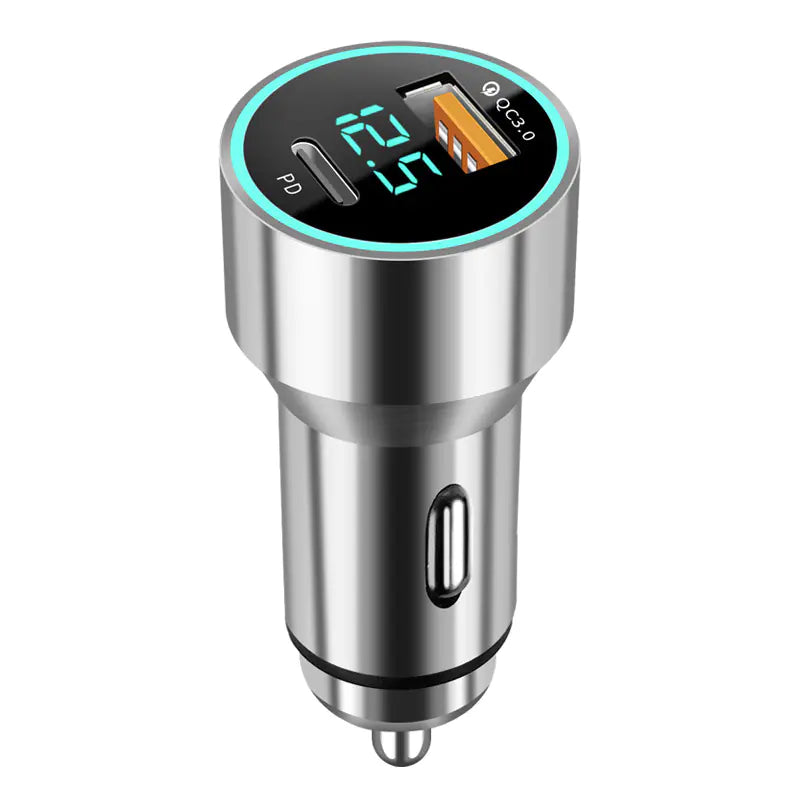 Lux Auto 66W Dual USB Car Charger with Fast Charging Capability