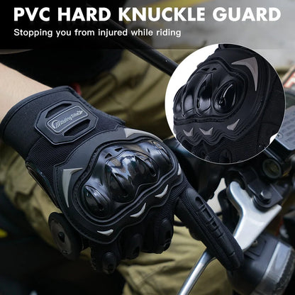 Lux Auto Touch Command Motorcycle Gloves for Enhanced Grip